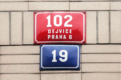 Номер дома в Праге